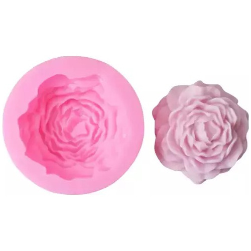 Molde Silicona Vela Flor Peonia Mini