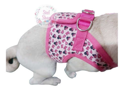 Pechera Arnés Mickey Mouse Y Minnie Mimi Para Perro Mascota
