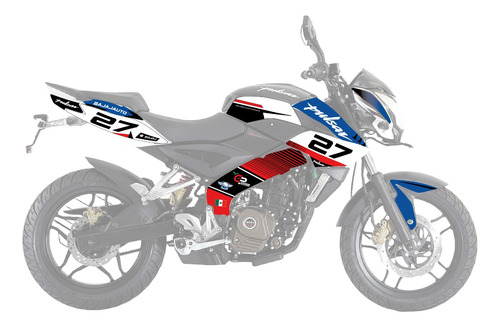 Kit De Graficos Pulsar 200 Ns Racing Listo Para Instalar Bic