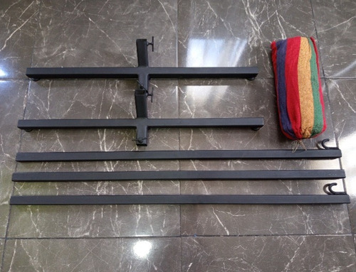 Soporte Para Hamaca Portátil Artesanal Para Interiores Y Ext Negro Soporte Para Hamaca