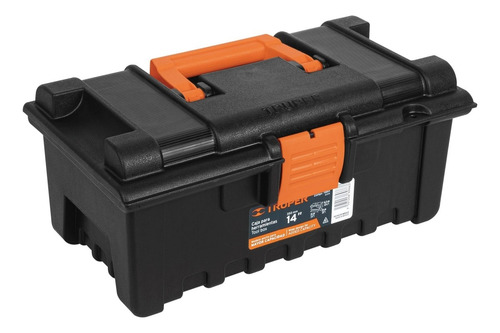 Caja Herramienta Plastica 14'' Naranja Truper 19854