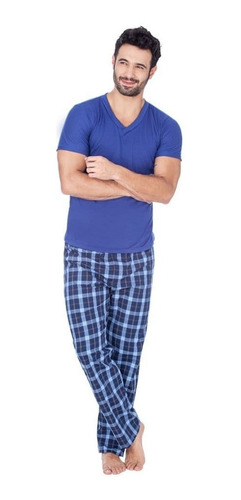  Pijama Hombre Tipico 899 Jersey Manga Corta Pantalon Largo 