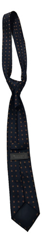 Corbata Azul Con Líneas Anaranjadas Montesco (Usado)
