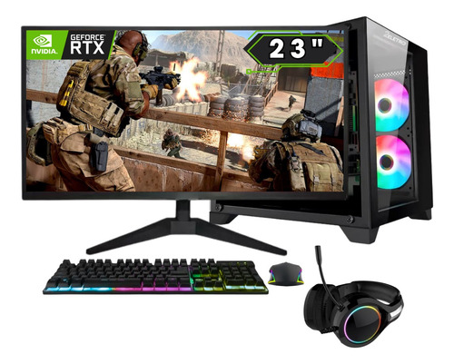 Pc Gamer Completo 2eletro Fps Intel Core I7 16gb Ram Geforce Rtx 3060 12gb Ssd 1tb Fonte 600w Monitor 23" Full Hd 75hz Kit Gamer Com Headset Pg2e-0139fp
