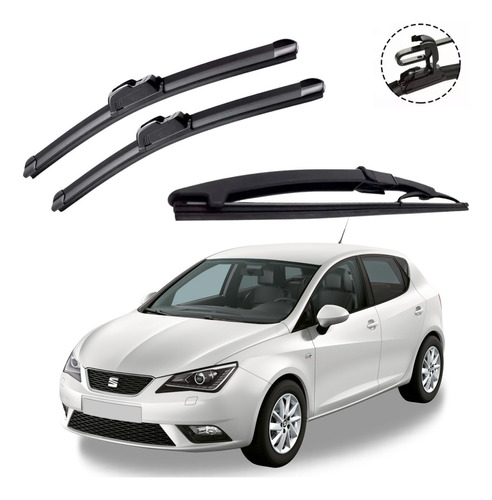 Juego De 3 Limpiaparabrisas Reluvsa Seat Ibiza 2008