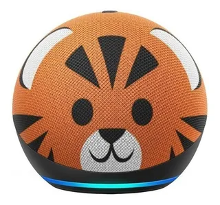 Amazon Echo Dot 4th Gen Kids con asistente virtual Alexa color tiger 110V/240V