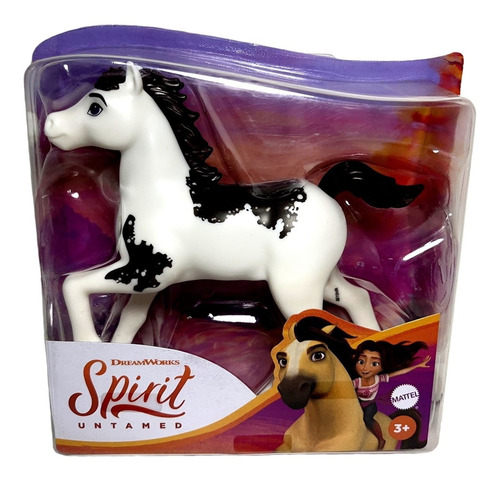 Mini Boneco Cavalo Branco Spirit Cavalgando Livre Original