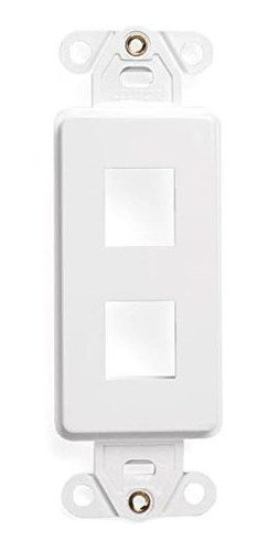 Leviton 41642-w Quickport Decora Insertar, 2-port, Blanca.