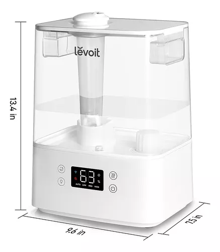 Levoit - Humidificador para dormitorio, humidificador ultrasónico de 4  litros, de niebla refrescante para habitaciones grandes, humidificador de  aire