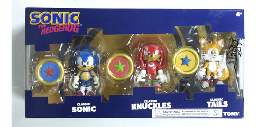 Tomy Sonic Hedgehog Classic Sonic Knuckles Tails Brujostore