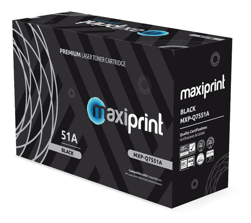 Toner Maxiprint Compatible Hp 51a Negro (q7551a)
