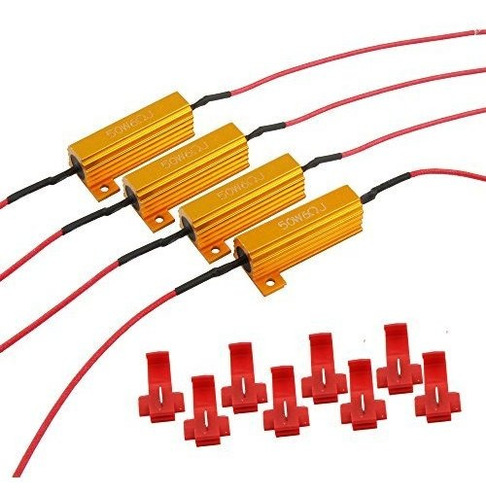 4pcs Artr 50w 6ohm Resistencias De Carga - Bombilla Led Solu