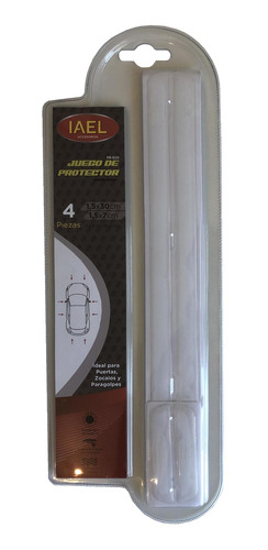 Imagen 2 de 8 de Kit Protector De Puerta Y Paragolpe Adhesivo 4 Piezas Silico