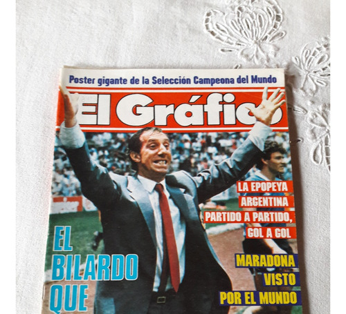 El Gráfico Nº 3483 8/7/1986 Poster Gigante Argentina Campeon