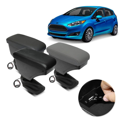 Apoio De Braço Usb New Fiesta Sedan 2013 2014 2015 2016 201