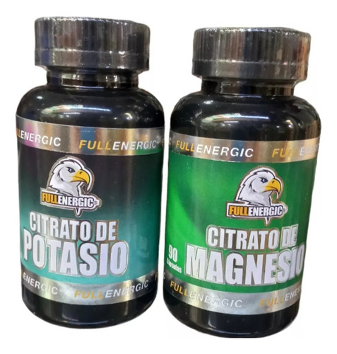 Citrato De Magnesio Y Potasio Full Energy 90cpas C/u