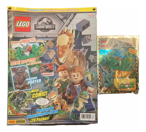 Revista Lego Jurasicc World Con Juguete Bebé Raptor