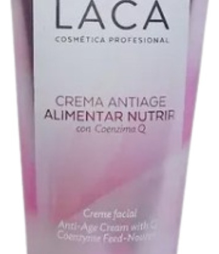 Crema Antiage Alimentar Nutrir Con Coenzima Q Laca X 70g