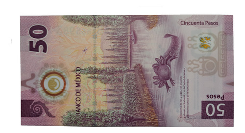 Billete 50 Pesos Serie Ab Palíndromo - Nuevo - Sin Circular