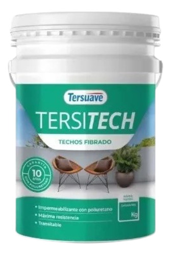 Impermeabilizante Techos Fibrado Tersitech 20 Lts - Deacero