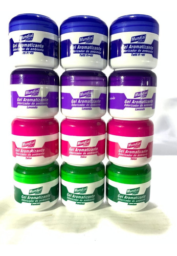 Perfumador Desodorante Gel Auto Hogar Aroma Lavanda.x60g