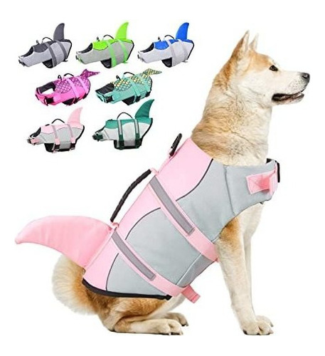 Chalecos Salvavidas Para Perros Talla Xl Tiburon Rosa