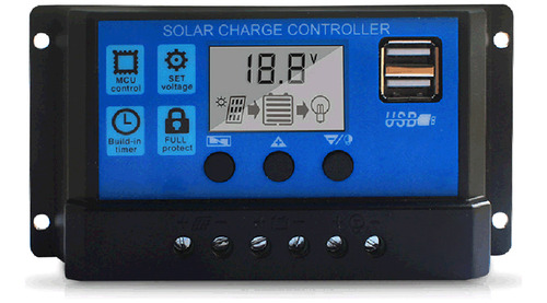 Controlador De Carga Solar 20a, Panel Solar Mejorado Puerto