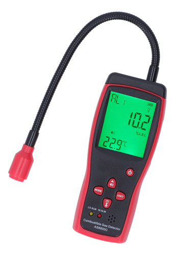 Detector De Gas Combustible Con Pantalla Digital, Sonda Flex