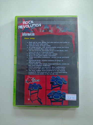 Jogo Para Xbox 360 Rock Revolution (usado) (Usado)