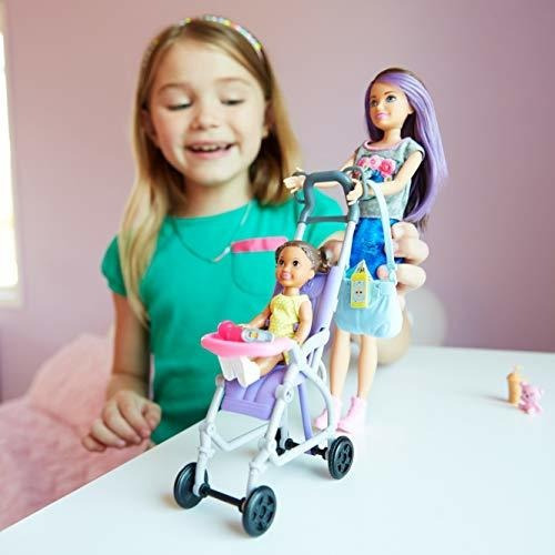 Barbie Skipper Nineras Juego De Munecas Coche Bebe Playset Envio Gratis