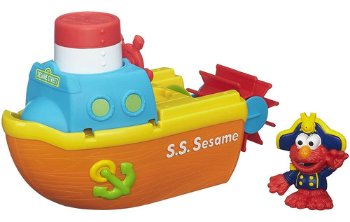 Playskool Elmo Juguete Barco De Vapor Baño De Aventura