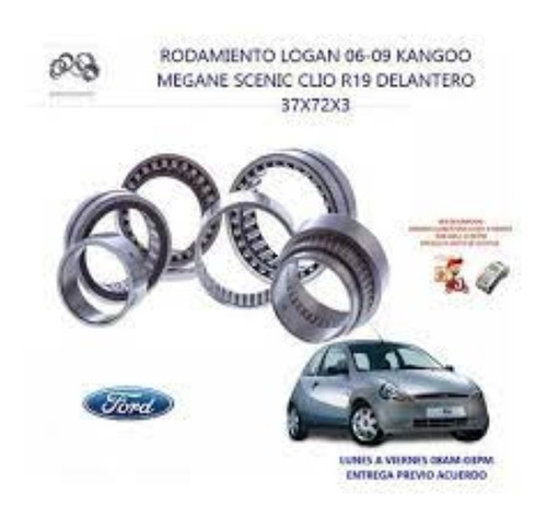 Rolinera Delantera Logan 06-09 Kangoo Megane Scenic Clio R19