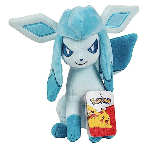 Peluche Pokémon Glaceon 8  Oficial - Suave Y De Calidad