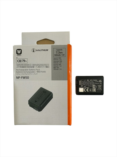 Bate-ria Np-fw50 Compativel Para Cameras Zv-e10 Ilce-7sm2