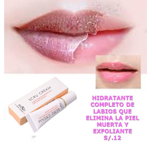 Hidratante D Labios Elimina La Piel Muerta Y Exfoliante S/12