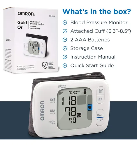 Monitor De Presión Arterial Omron Gold Portátil De Muñeca Bl