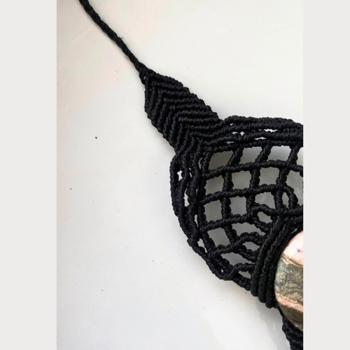 Imagen 5 de 7 de Brazalete En Macramé Con Rodocrosita + Pirita 100% Natural