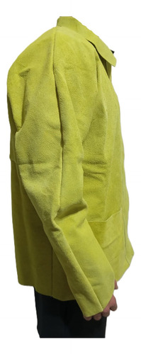 Campera Para Soldador Cuero Descarne Xl Amarillo Xl