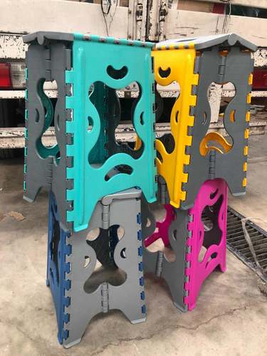Imagen 7 de 8 de Banco Plegable Portátil 120kg Reforzado Color Al Azar