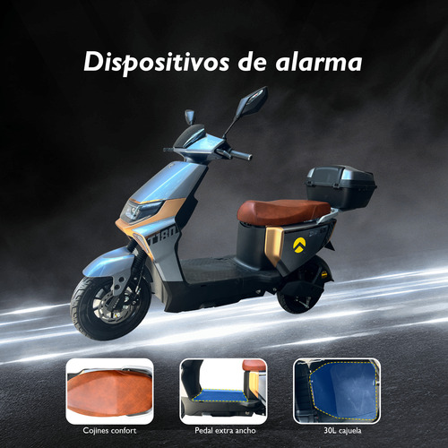 Motobici Eléctricas Motor 1200w 48v 24ah,40-45 Km/h