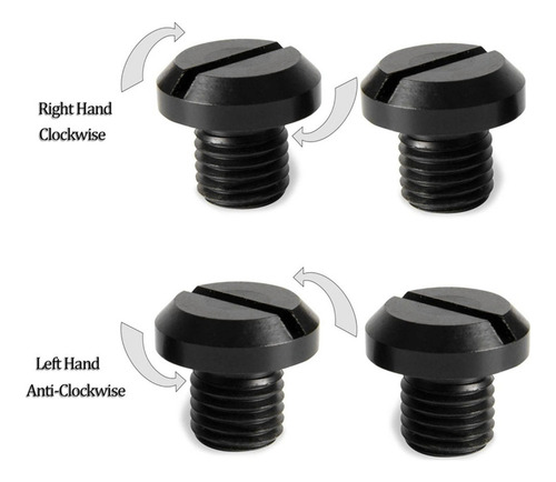 2 Pares De Tornillos For Espejo Retrovisor Lateral M10x1.25