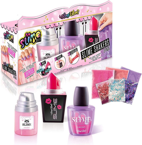 Imagen 1 de 7 de Slime Glam Set De 3 Slime Shakers Para Fabricar