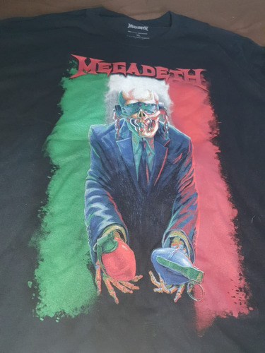 Playera Original Megadeth México Tour 2015