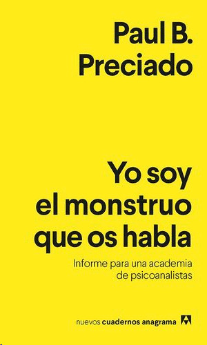 Libro Yo Soy El Monstruo Que Os Habla