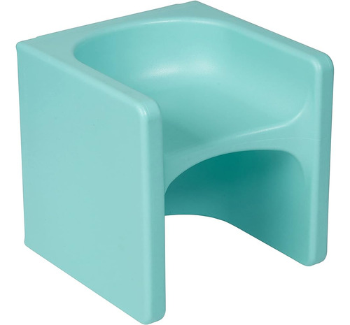 Ecr4kids Tri-me Cube Aqua Plastic Chair