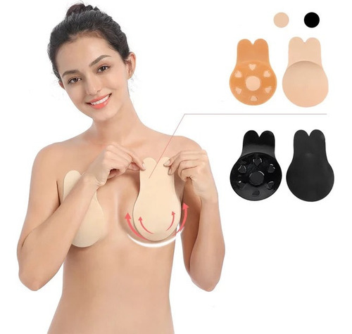 Imagen 7 de 7 de Sostén Invisible Push Up Levanta Busto Cubre Pezones