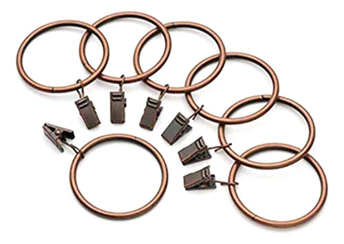 Paquete De 40 Anillos Para Cortina Con Clips, Clips Para Cor