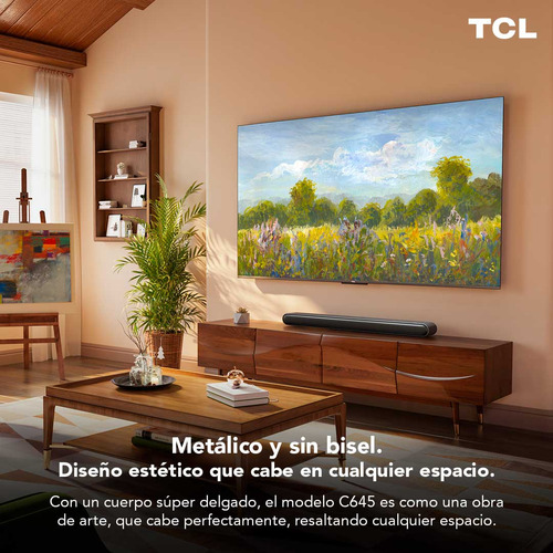 Imagen 8 de 12 de Qled 75 Tcl 75c645 4k Hdr Smart Tv Google Tv