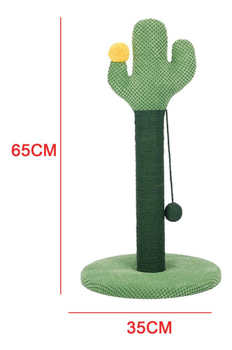Trepador De Cactus, Poste Educativo Para Rascar Gatos De