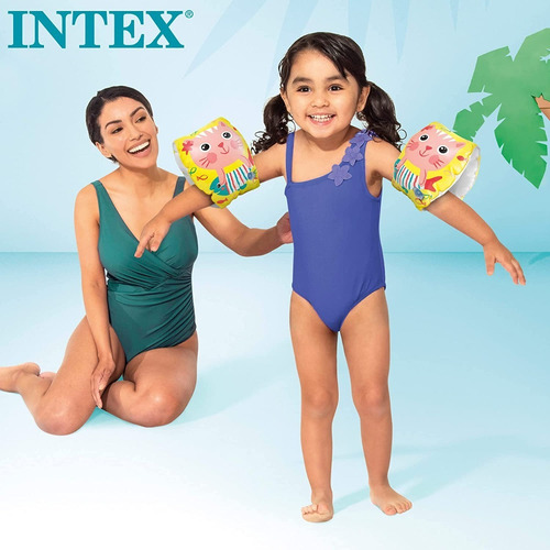 Flotadores Inflables Para Brazo Gatos Intex Bebes Full